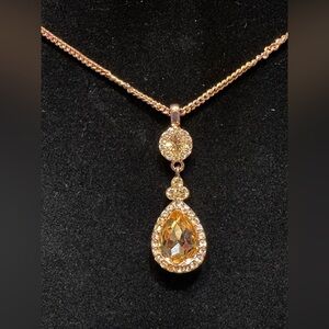 Givenchy 
Rose gold tone necklace